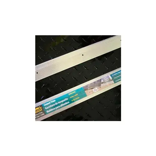 M-D Carpet Trip, Extra Wide, Fluted, 78220, 72"L, Silver, Screw Nails Best Price