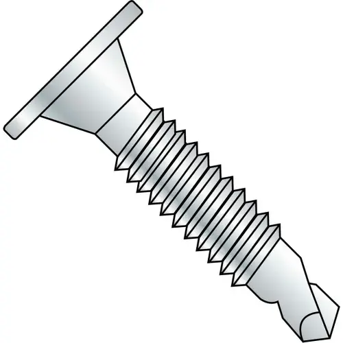 Same Day Shipping 10-24X2 1/2 Phil Wafer Head 3 Point Self Drill Screw Machine Screw Full Thread ZincBake 2000 pcs