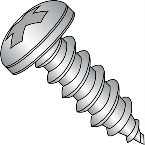 Clearance 8 x 1/2 Phillips Pan Self Tapping Screw Type A Fully Threaded 18-8 Stainless Steel - Pkg of 5000