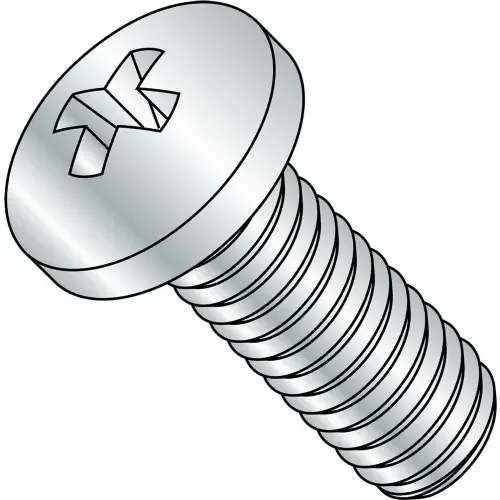 Same Day Shipping M6-1.0X30 Din 7985 A Metric Phillips Pan Machine Screw Zinc, Pkg of 600