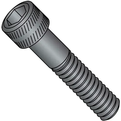 Professional Grade 1/4-20 x 3-1/2 Coarse Thread Socket Head Cap Screw - Plain - Pkg of 100