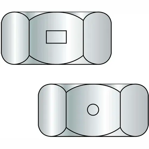 3/4-10 Two Way Reversible Hex Lock Nut Zinc Wax, Pkg of 100 Free Returns