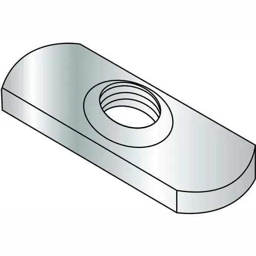 Bargain 3/8-16 Spot Weld Center Hole Tab Weld Nut Plain, Pkg of 1000
