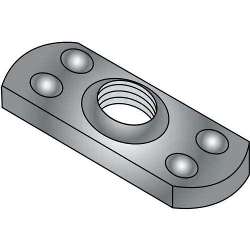 1/4-20 Multi Projection Tab Weld Nut Plain, Pkg of 1000 Fast Shipping