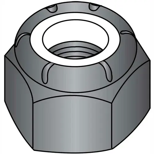 10-32 Nylon Insert Hex Lock Nut Black Oxide, Pkg of 2000 Seasonal Sale