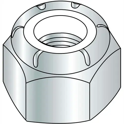 Best Choice 10-24 NM Nylon Insert Hex Lock Nut Zinc, Pkg of 2000