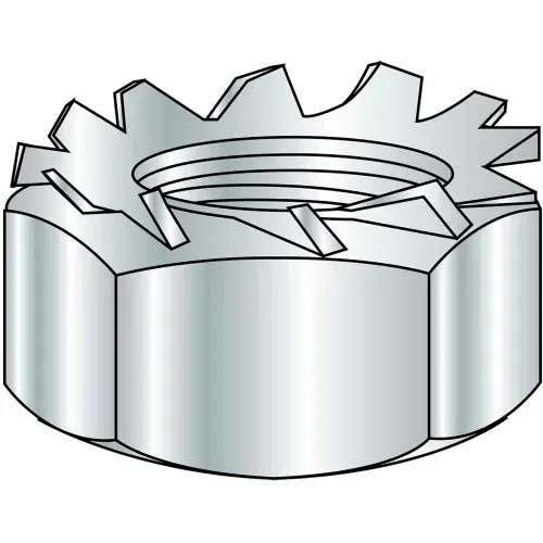 Genuine 6-32 K Lock Nut Zinc Bake, Pkg of 5000