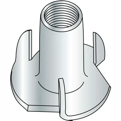 3/8-16X5/16 3 Prong Tee Nut Zinc, Pkg of 1000 Professional Grade