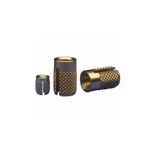 M3.5-0.6 Flush Press Insert - Brass - 240-M3.5-Br - Pkg Qty 50 Today Only