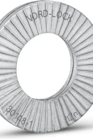 Buy Online Nord-Lock 2705 Wedge Locking Washer - Carbon Steel - Zinc - M16 (5/8") - Large O.D. - Pkg of 100