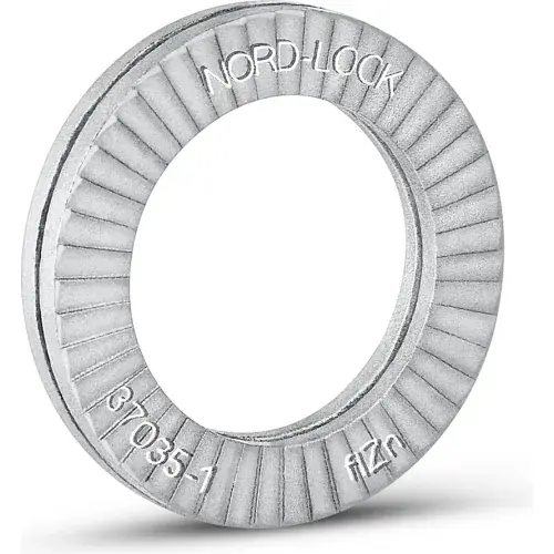 Holiday Sale Nord-Lock 1231 Wedge Locking Washer - Carbon Steel - Zinc Flake Coated - M8 (5/16") - Pkg of 200