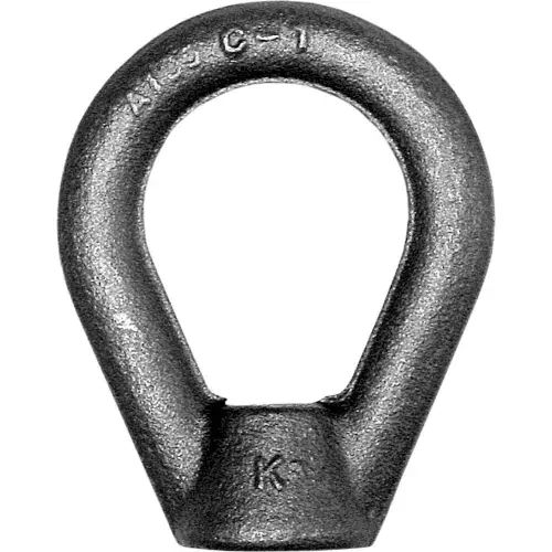 Ken Forging EN-3-2H-ZN - Drop Forged Eye Nut - 3/8-16 - Style A - C1045 - Zinc Plated - Made In USA High Quality