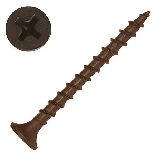 Markdown 6 x 1-5/8" Phillips Bugle Head Drywall Screw - Steel - Full Thread - Coarse - Pkg of 50 lbs