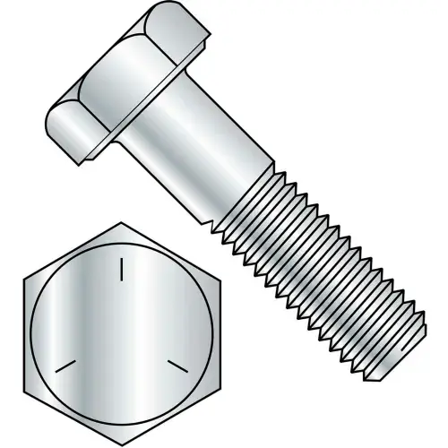 Hex Cap Screw - 1/4-20 x 2" - Carbon Steel - Zinc CR+3 - Gr 5 - PT - UNC, Pack of 100 Express Delivery
