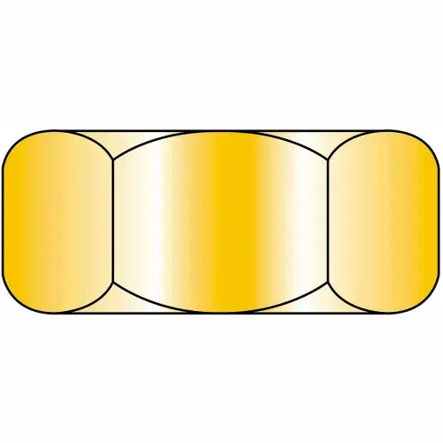 Time-Limited Finished Hex Nut - 7/8-9 - Low Carbon Steel - Zinc CR+3 - UNC, Pack of 15