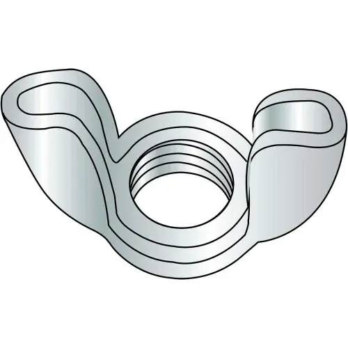 Wing Nut - Stamped - 10-24 - Type D - Style 1 - Low Carbon Steel - Zinc CR+3 - UNC, Pack of 100 Last Chance