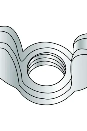 Same Day Shipping Wing Nut, Cold Forged, 3/8-16, Type A, Light Series, Low Carbon Steel, Zinc CR+3, UNC, Pack of 100