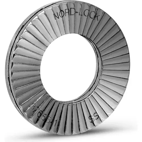 High Quality Nord-Lock 2144 Wedge Locking Washer - 316 Stainless Steel - 3/8" - Large O.D. - Pkg of 200