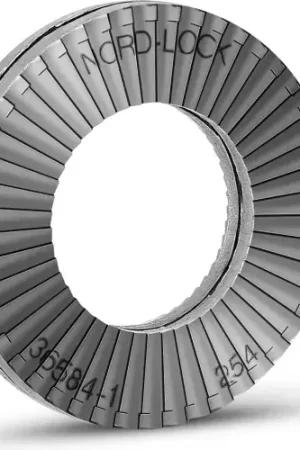 New Arrival Nord-Lock 1157 Wedge Locking Washer - 254 SMO Stainless Steel - M4 ( 8) - Large O.D. - Pkg of 200