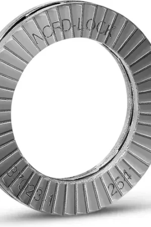 New Release Nord-Lock 1158 Wedge Locking Washer - 254 SMO Stainless Steel - M5 ( 10) - Pkg of 200