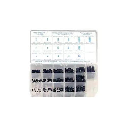 375 Piece Metric Set Screw Assortment - Made In USA Trending