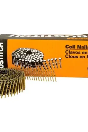 Special Discount Bostitch 1-1/2" x .080 Ring Shank 15 Degree Coil Siding Nails, 4200/Qty