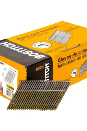 Genuine Bostitch 2-3/8" x .120 Ring Shank 28 Degree Framing Nails, 2000/Qty