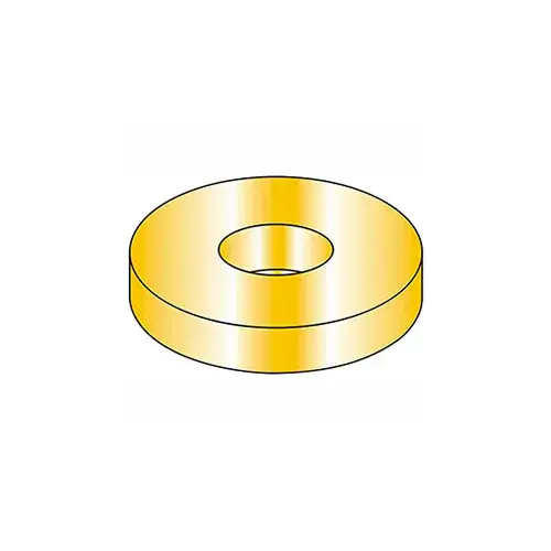 Flat Washer - M6 - Hardened Steel - Zinc Yellow - Class 10.9 - DIN 125A - Pkg of 100 Hassle-Free Returns