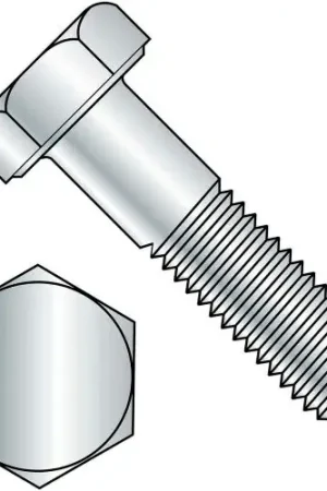 Top Pick Hex Head Cap Screw - M10 x 1.5 x 70mm - Steel - Zinc Clear - Class 8.8 - DIN 933 - Pkg of 50