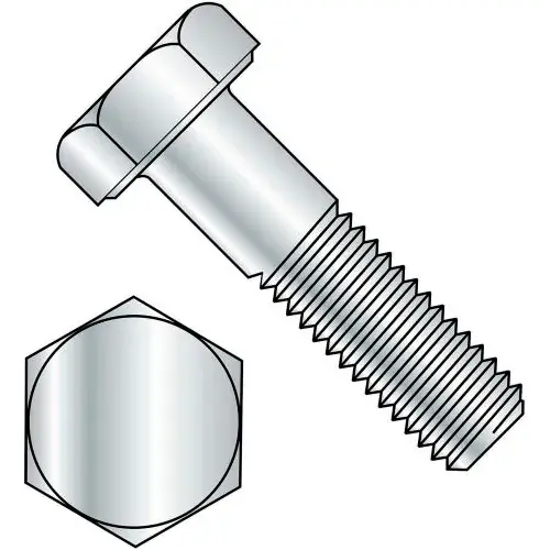 Top Pick Hex Head Cap Screw - M10 x 1.5 x 70mm - Steel - Zinc Clear - Class 8.8 - DIN 933 - Pkg of 50