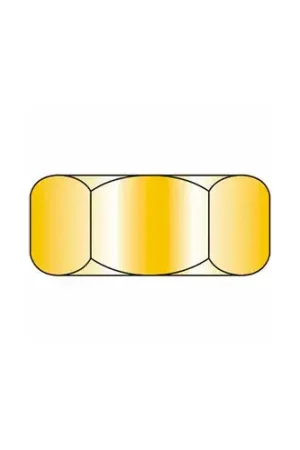 Seasonal Sale Hex Nut - M10 x 1.25 - 17AF - Steel - Zinc Yellow - Class 10.9 - UNF - DIN 934 - Pkg of 100