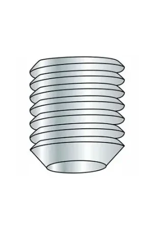 Top Rated M5 x 0.8 x 5mm Cup Point Socket Set Screw - Steel - Black Oxide - DIN 125B - 45H - Pkg of 100