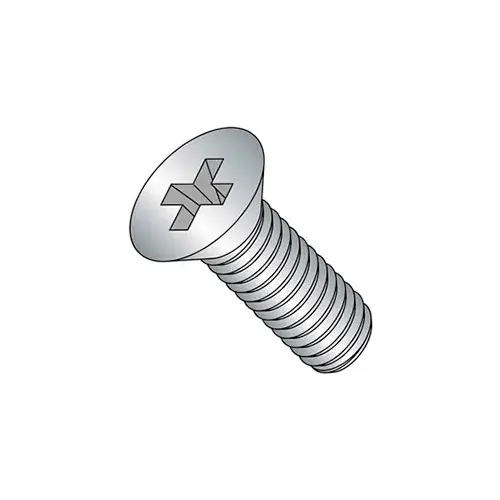 M5 x 0.8 x 20mm Machine Screw - Phillips Flat Head - Steel - Zinc - DIN 125B - Pkg of 100 Buy Online
