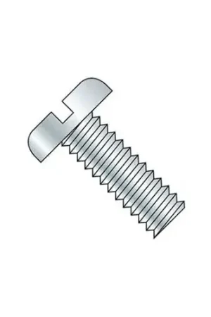 Premium M4 x 0.7 x 20mm Machine Screw - Slotted Pan Head - Steel - Zinc - DIN 125B - Pkg of 100