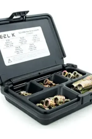 E-Z Hex™ Threaded Insert Assortment Kit for Soft Wood - Flanged - 8-32 to 3/8-16 - EZ-A900 Premium