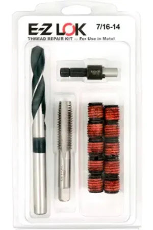 E-Z LOK™ Thread Repair Kit for Metal - Standard Wall - 7/16-14 x 5/8-11 - EZ-329-7 Bargain