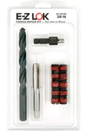 E-Z LOK™ Thread Repair Kit for Metal - Screw Locking - 3/8-16 x 9/16-12 - EZ-329-6IC Must Have