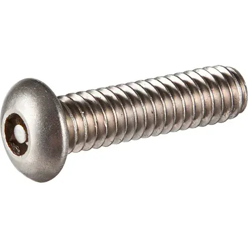 Weekend Sale 10-24 x 1/4" Tamper-Proof Security Cap Screw - Button Socket Head - 18-8 Stainless Steel - 100 Pk