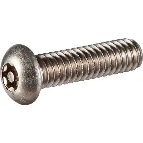 Hot Picks 8-32 x 3/8" Tamper-Proof Security Machine Screw - Button Torx Head - 18-8 Stainless Steel - 100 Pk
