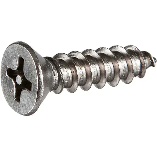 Place Order 12 x 1-1/4" Security Sheet Metal Screw - Flat Phillips Head - 18-8 Stainless Steel - Pkg of 100