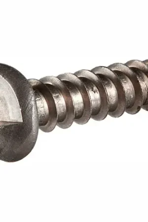 14A x 1" One-Way Security Sheet Metal Screw - Round Head - 18-8 Stainless Steel - Pkg of 100 Fresh Stock