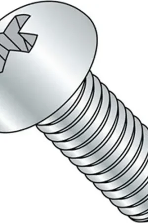 Certified 5/16-18 x 1/2" Machine Screw - Round Head - Phillips - Steel - Zinc CR+3 - FT, Pack of 100