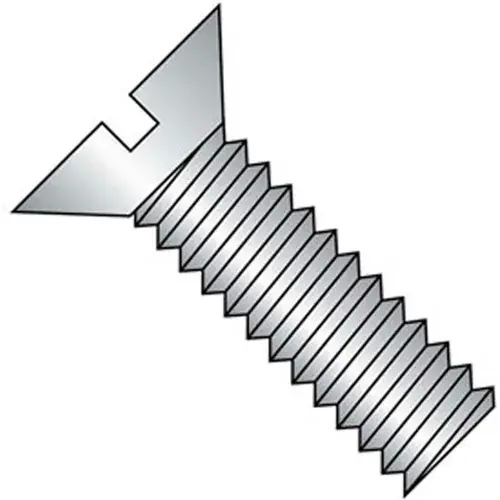 Direct From Factory 1/4-20 x 1" Machine Screw - Flat Head - Slotted - Steel - Zinc CR+3 - FT, Pack of 100