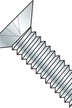 Price Cut 3/8-16 x 4" Machine Screw - Flat Head - Phillips - Steel - Zinc CR+3 - FT, Pack of 100