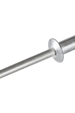 Grab Now Pop Blind Rivet - 1/8 x 4-4 - Button Head - Up to 1/4" Grip - Aluminum/Aluminum - USA - 500 Pack