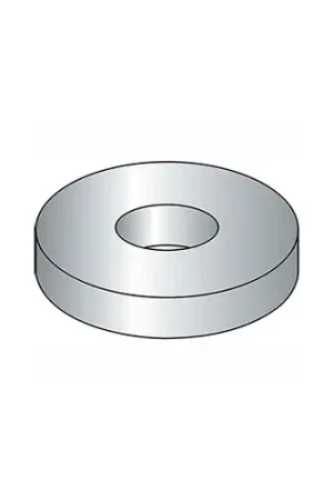 7/16" Flat Washer - USS - 1/2" I.D. - .064/.104" Thick - Steel - Plain - Grade 2 - Pkg of 100 While Supplies Last