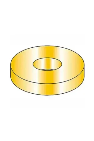 Best Choice 7/16" Flat Washer - USS - 1/2" I.D. - .064/.08" Thick - Steel - Yellow Zinc - Grade 8 - Pkg of 100
