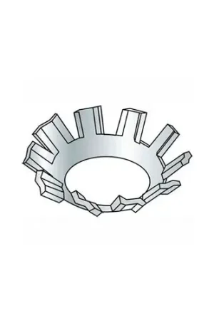 5/16" External Tooth Countersunk Lock Washer - .333/.318" I.D. - Steel - Zinc - Grade 2 - 100 Pk Genuine