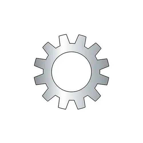 Price Cut 3/8" External Tooth Lock Washer - .398/.384" I.D. - Steel - Zinc - Grade 2 - 100 Pk