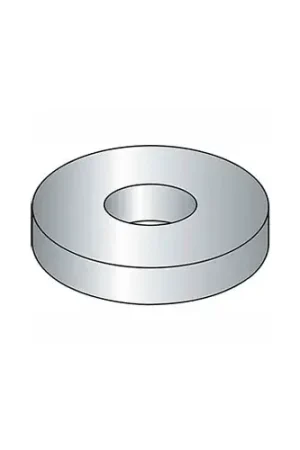 1" Flat Washer - USS - 1-1/16" I.D. - .136/192" Thick - Steel - Zinc - Grade 2 - Pkg of 25 Authentic